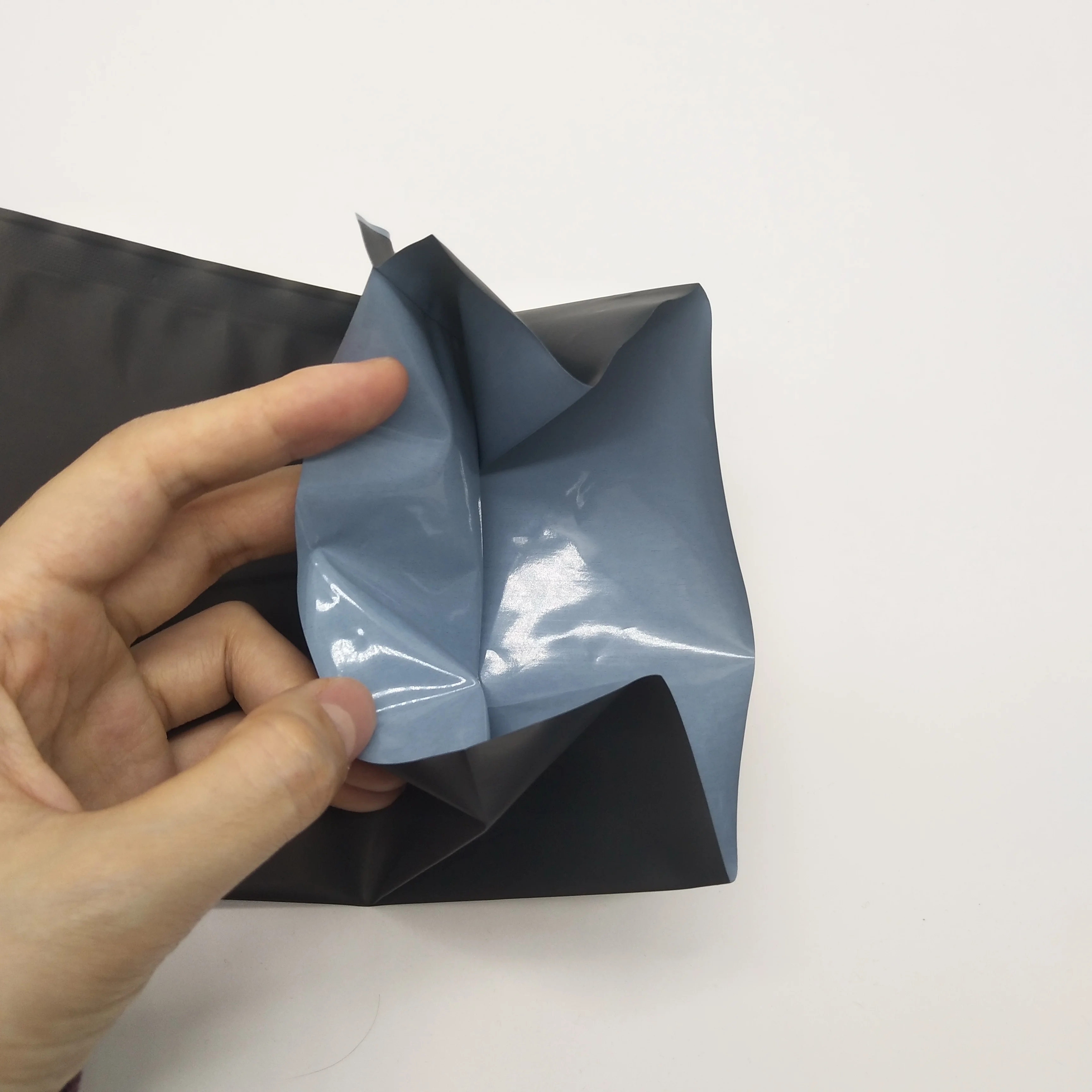 Side gusset recycle coffee pouch with valve