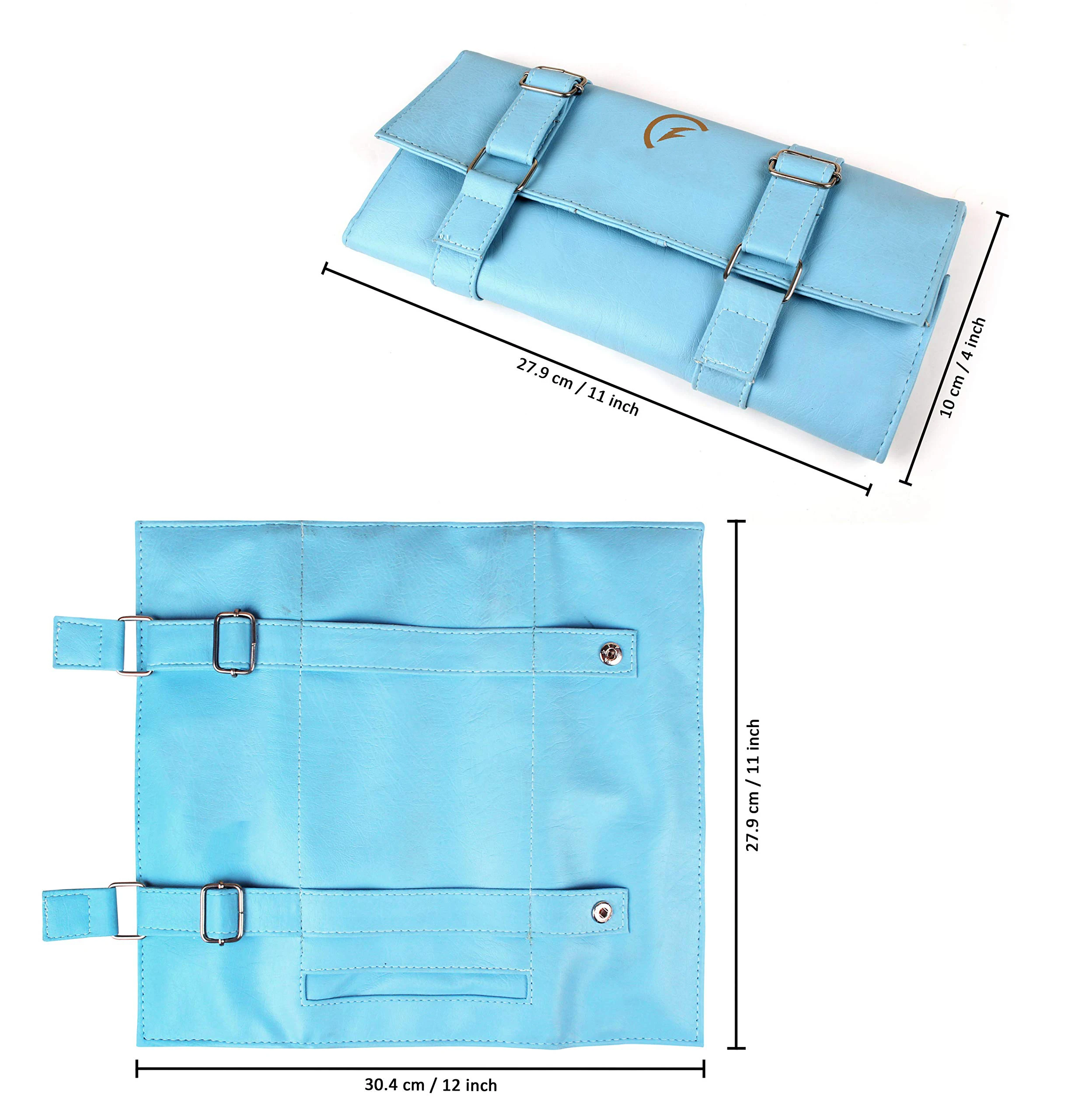 New design pu leather rolling up Pet tool bag for cat/dog/pig/rabbbit