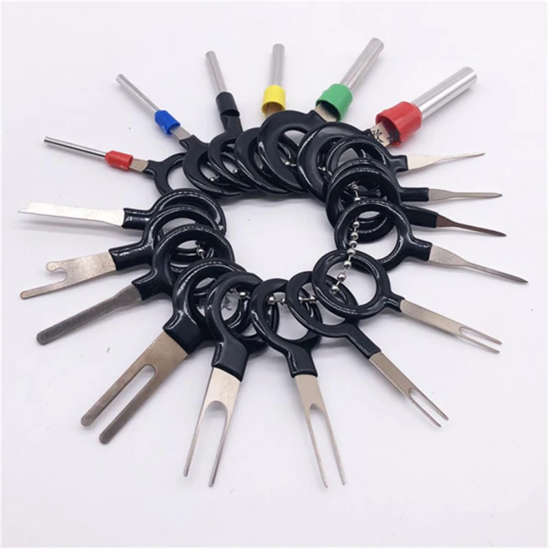 26pcs Car Terminal Removal Tool Wire Plug Connector Extractor Puller Release Pin Extractor Kit for CarPlug Repair Tool