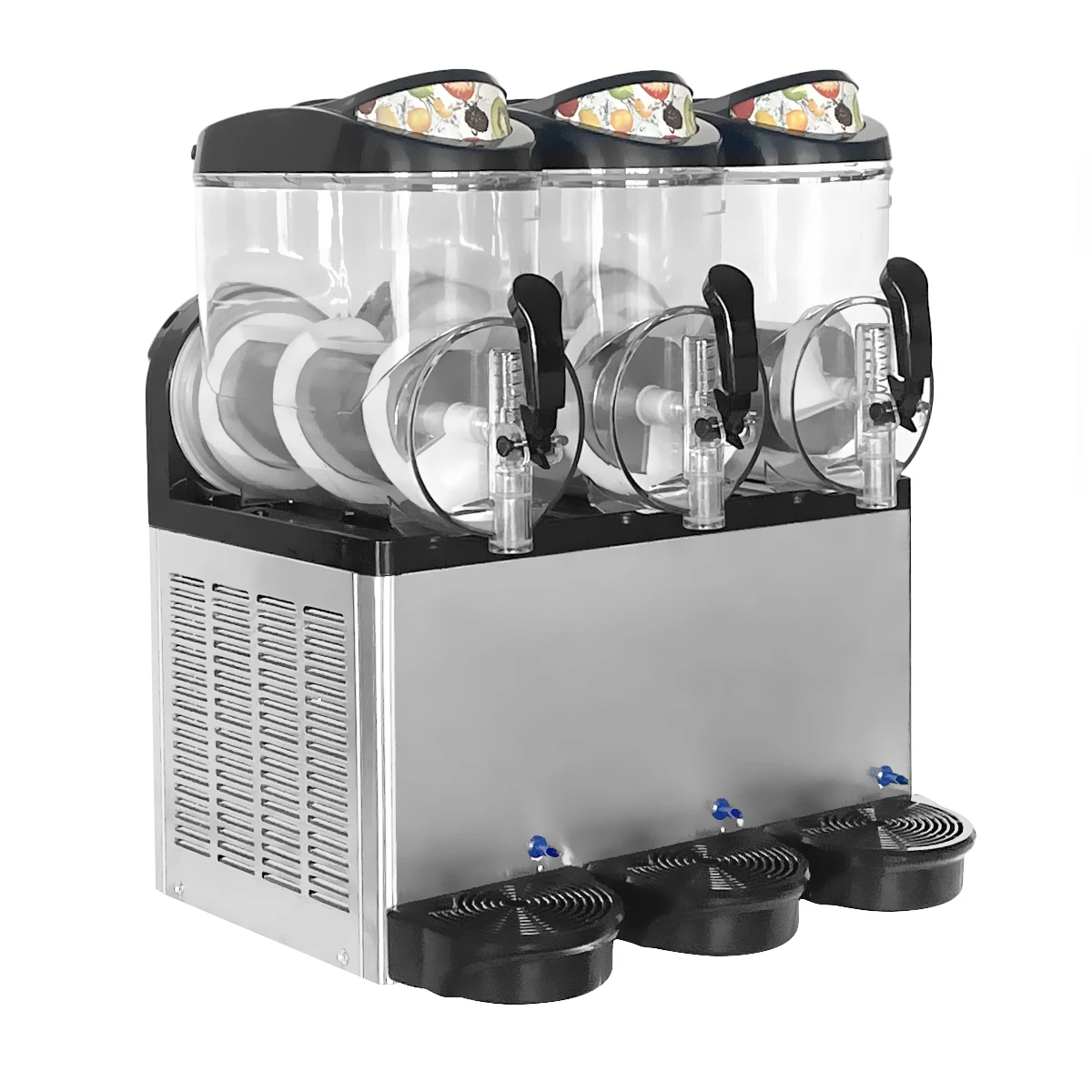 Commerical 3 Head Slush Machine slush granita machine with 3 tanks 12L*3