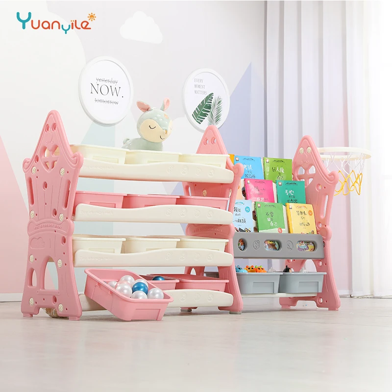 YUANYILE  modern plastic child Book Storage Organizer Display kids book rack bookshelf