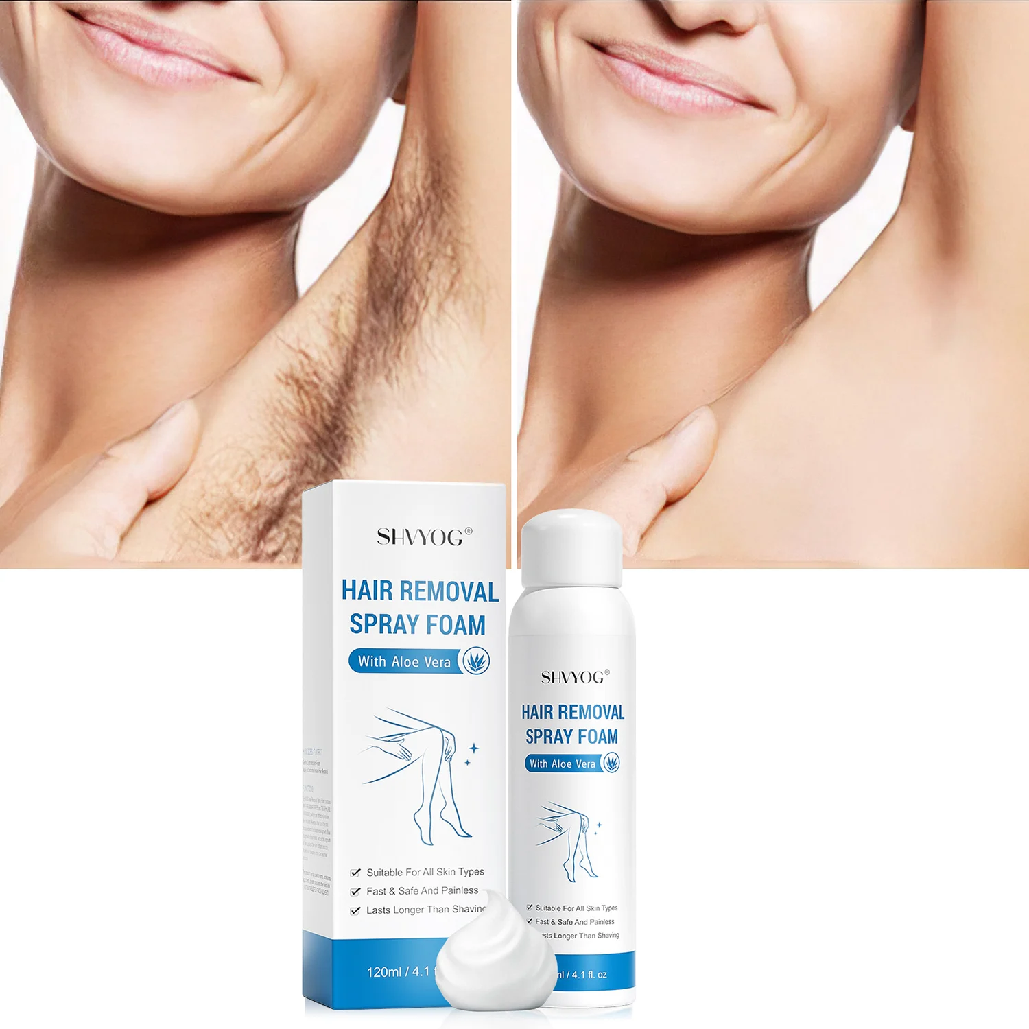 Wholesale Painless Permanent Hair Removal Spray For Women And Men Remove Hair Easily Hair Removal Cream