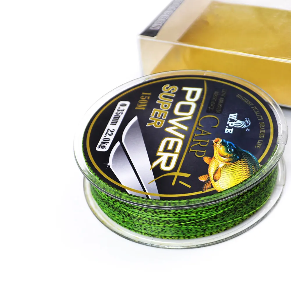 W.P.E Customized Brand Super Power 0.2mm-0.60mm Fluorocarbon Coating Fishing Line 10-41KG Fast Sinking Line Carp fishing Line