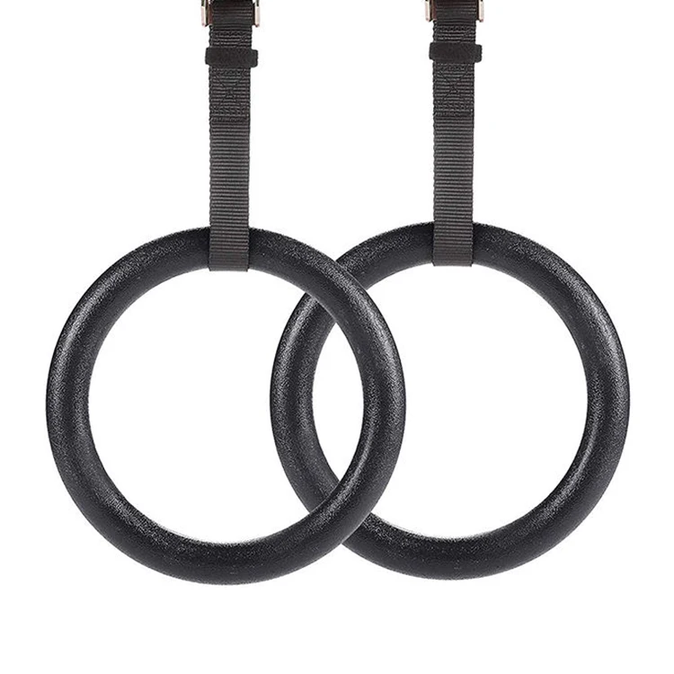 High Quality Fitness Workout Pull Ups and Dips Exercise ABS Gymnastic Rings Set with Nylon Straps