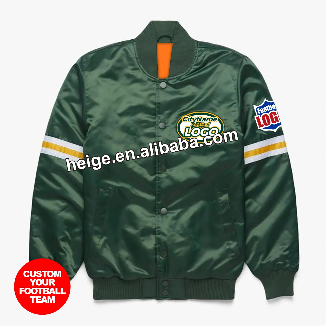 Trademark 32 Teams Custom Varsity Jacket Baseball Buttons Thick Polar Button Jackets Outdoor Streetwear Jacket Men