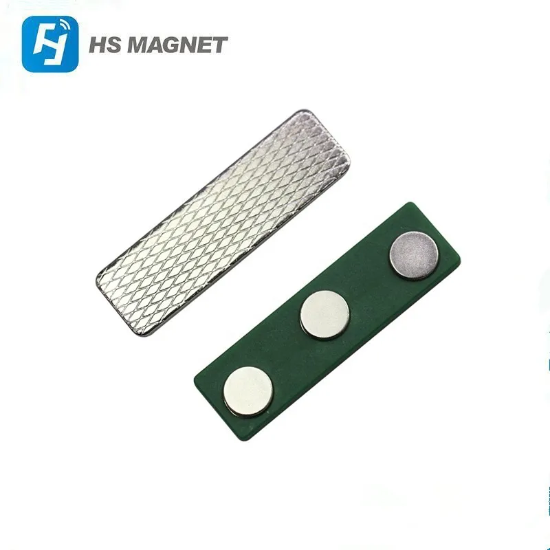 Magnetic Name Tag DIY Name Badges Name Tag Badge Magnets with Adhesive Tape and Plastic Blank Badge