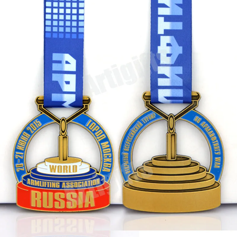 China Crafts Artigifts Manufacturer Wholesale No Minimum Order Custom Metal Enamel Award Gift Sport Trophies And Medal