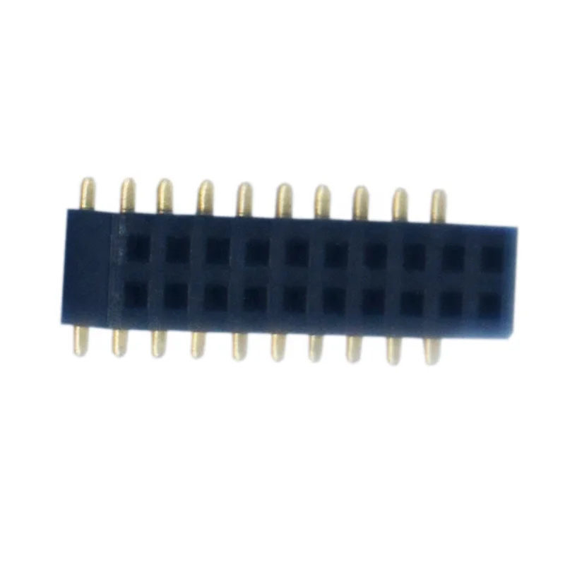 1.0mm 2-40pins dual single rows pin header  female header connector