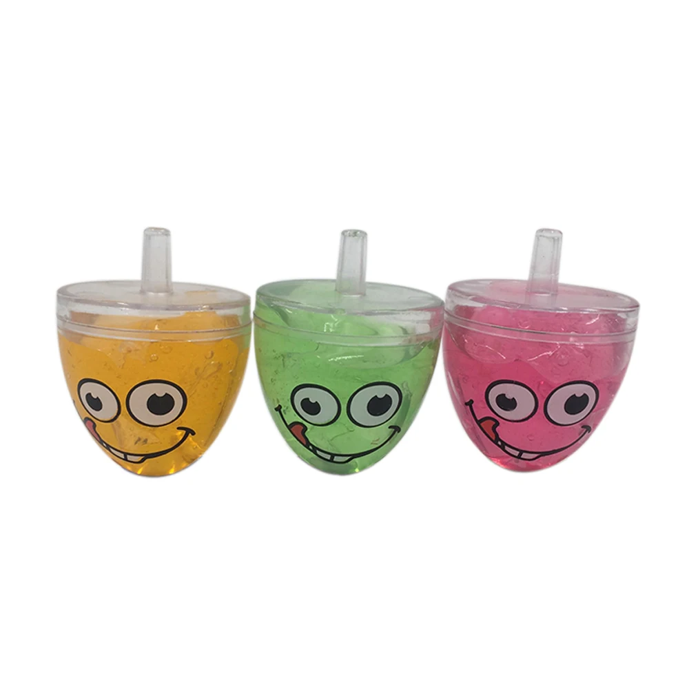 Spinning Top Crystal Putty Clear Slime Jelly Toy For Kids