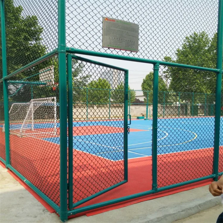 High quality Chain Link Fence Soccer Filed stadium Net hot-selling chain link fence PVC coated/galvanized chain-link fence