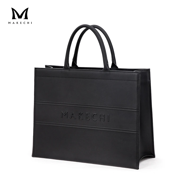 2024 new arrival Ladies  Luxury Genuine Leather Hand Bag Durable Business 15 Inches Laptop Large Tote bag