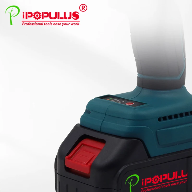 Оптовая Продажа с завода iPOPULUS 21-В 1300нм сверхмощный беспроводной 3/4 бесщеточный гайковерт для шин высокого крутящего момента