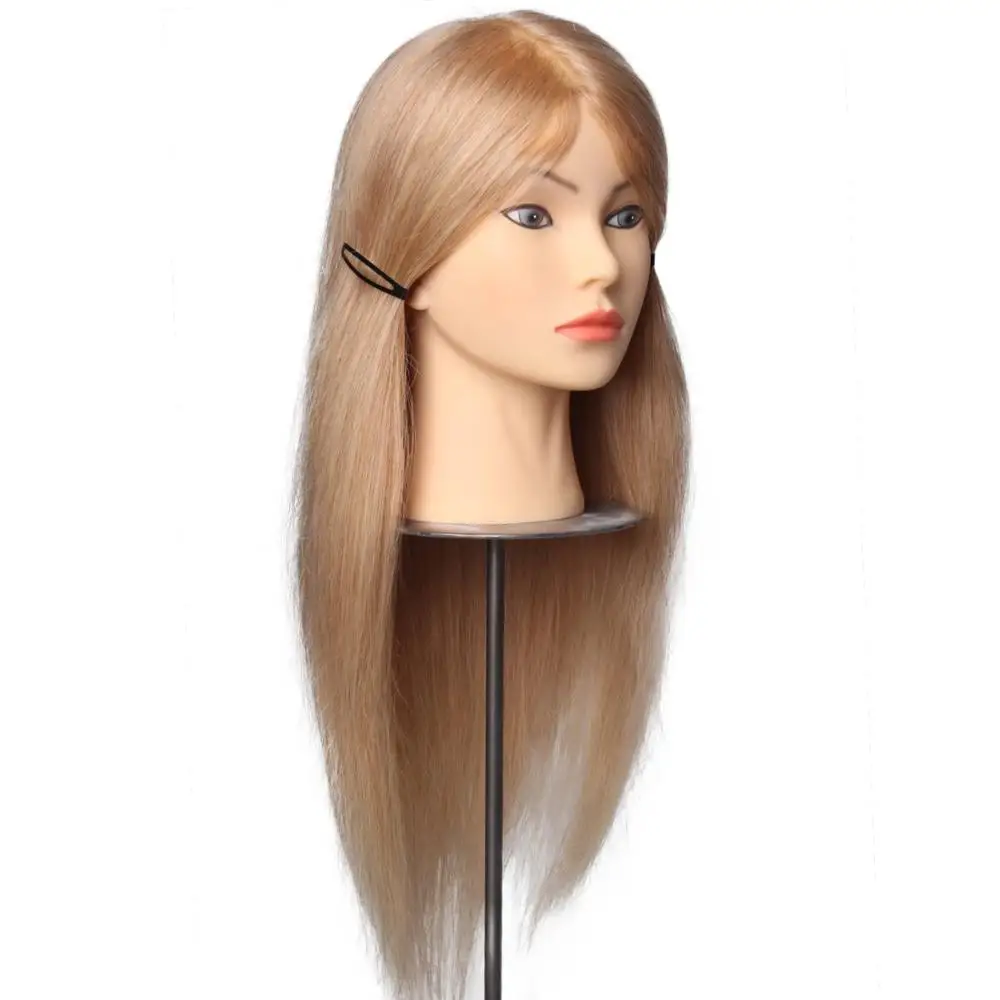 Blond human hair dummy training mannequin head for sale