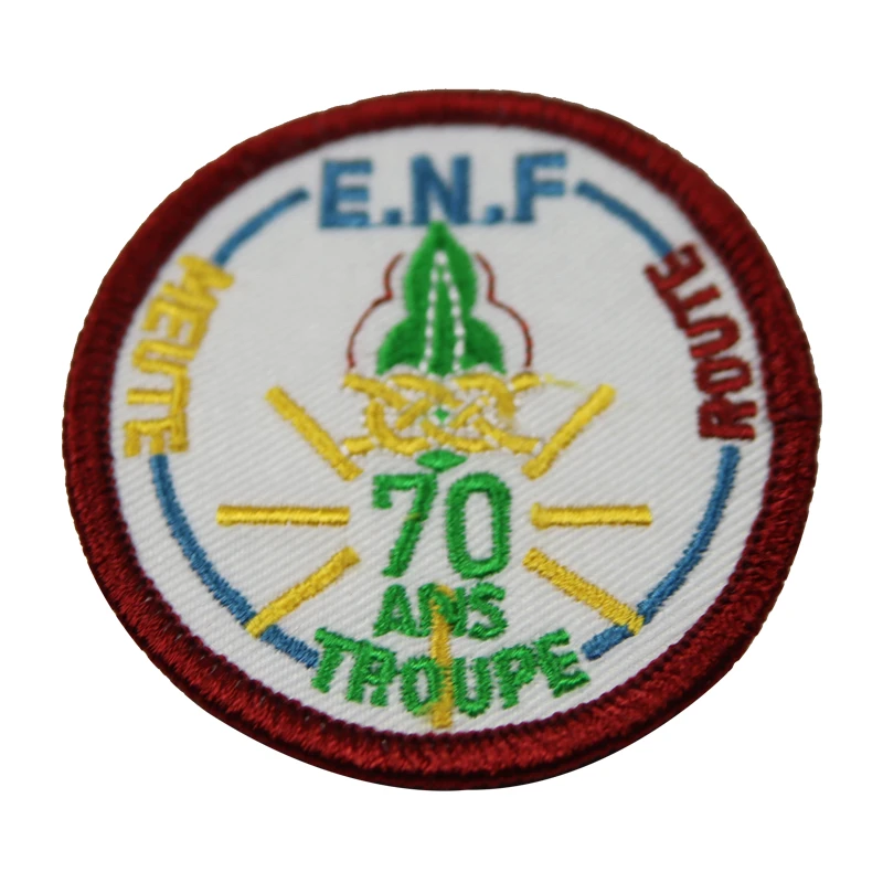 Factory Price Custom design embroidery patches iron on embroidered badges for hat and clothing patch