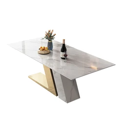 Nordic Modern Simple Style Sintered Top Dining Tables With Chairs For Home And Restaurant