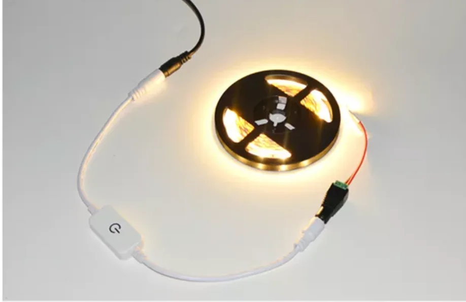 Mini Sensor Switch Led Inline Touch Dimmer Switch Led Touch Dimmer Controller For Single Color Led Strip Lights