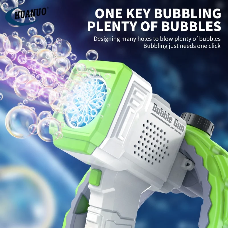 Adults Outdoor Electric Massive Bubble Gun Pistol Automatic Bubble Maker 600 ml Tank Bubble Machines