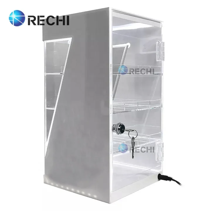 Шкаф-витрина RECHI Smoke Shop с подсветкой акриловый шкаф для розничной продажи логотипом витрина из плексигласа сигарет