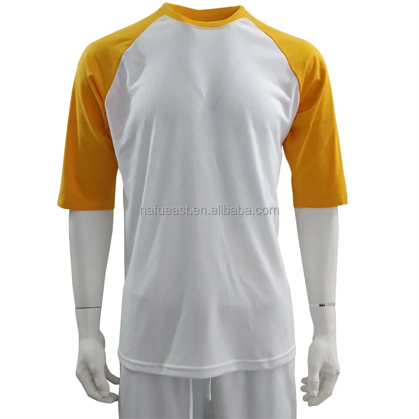 Basic Raglan Middle Sleeves Baseball T-Shirt 2 fabrics