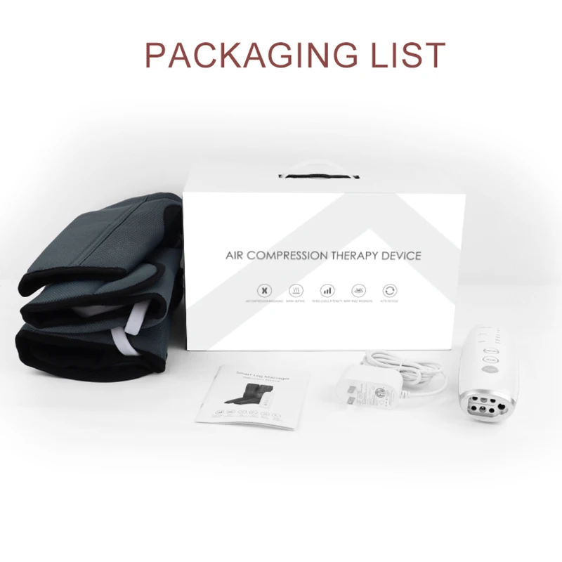 Calf Foot Knee Leg Massager Boots With Heat Air Compression for Circulation Relaxation