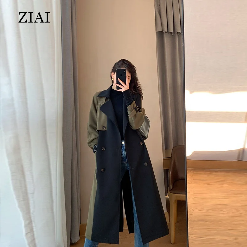 High quality Spring new fashion style trench coat British style thin wild small high school trench coat women