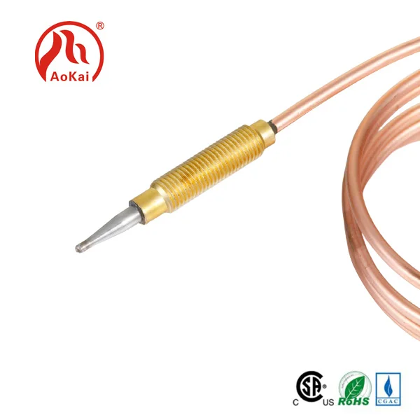 Barbecue thermocouple, flexible thermocouple