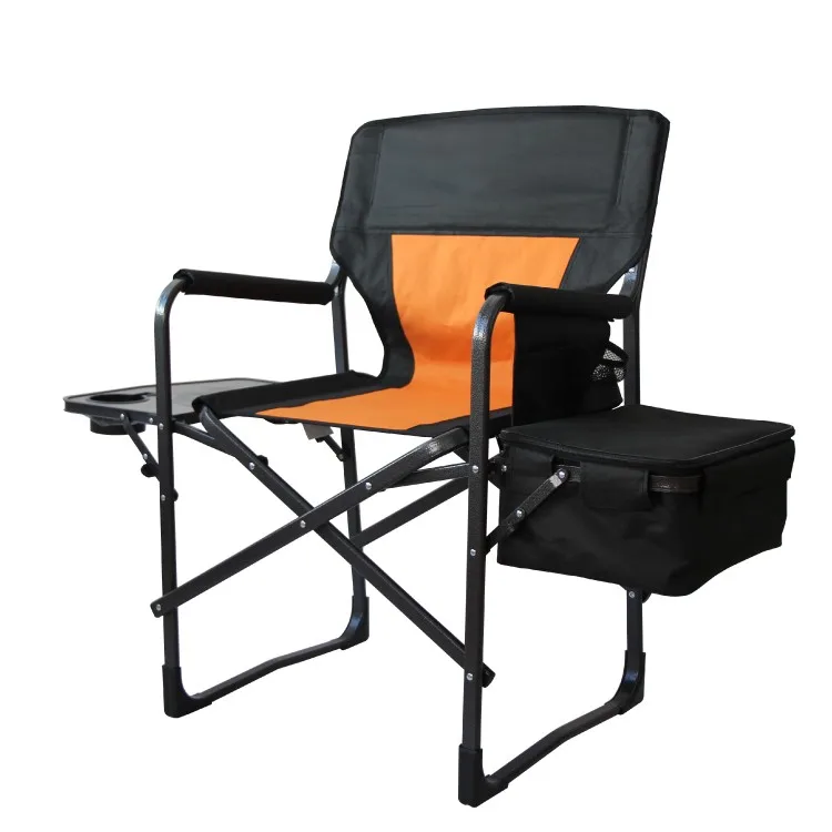 Overside Padded Outdoor Round Lounge Round Folding Adult Large Folding Foldable Camping Director Chair