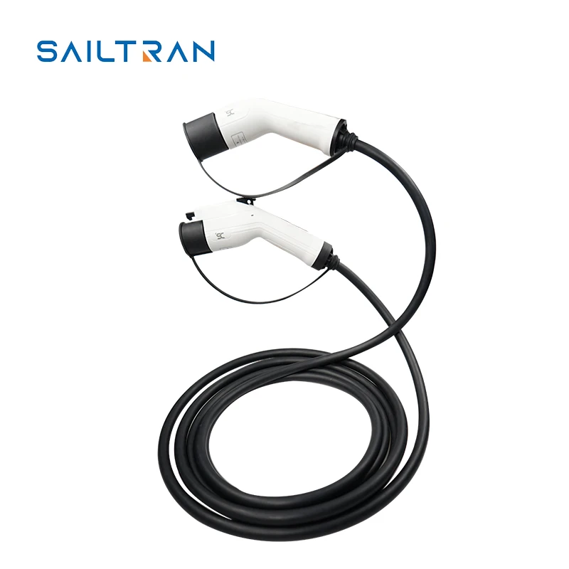 High Quality Manufcaturers Type 2 to Type2 AC 16A 32A 1 3 Phase 7 11 22 kw Mennekes Plug Gun Phev Iec62196 Ev Charging Cable