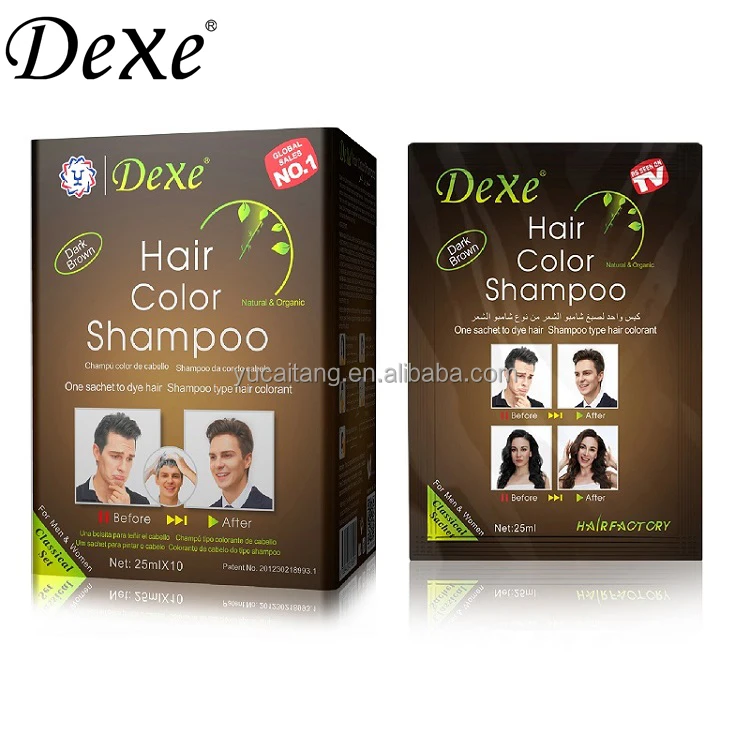 Dexe 3D Bubble Hair Color Sachet Black Cream Specially Bag for Packaging Ammonia Free PPD Free best quality low price