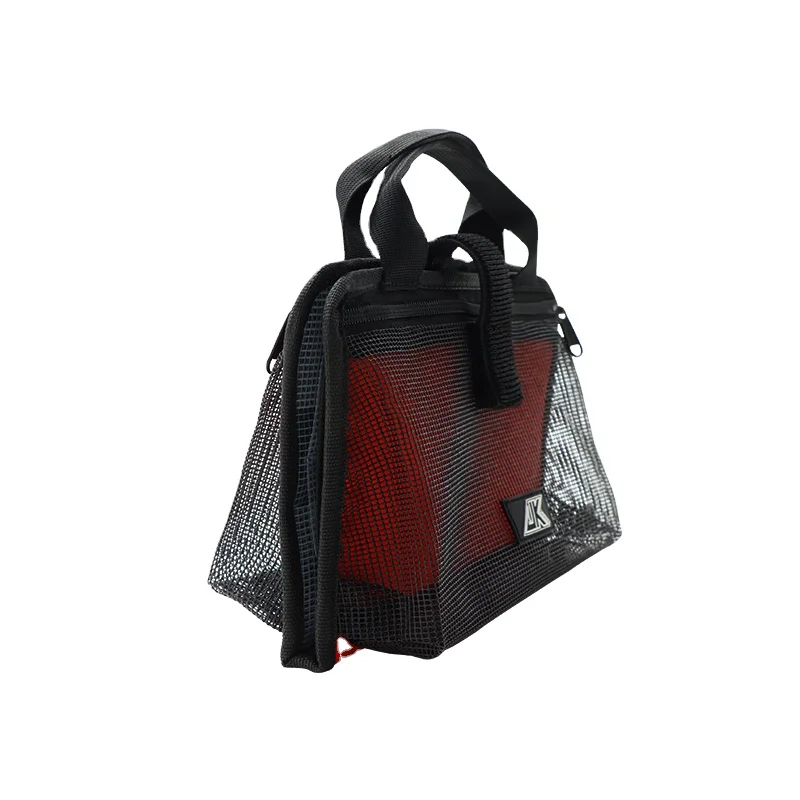 Custom JANKER Large Fishing Lure Bag PVC With Grid Squid Slow Pitch Fishing Bait Bag Jig Fishing Tackle Bag