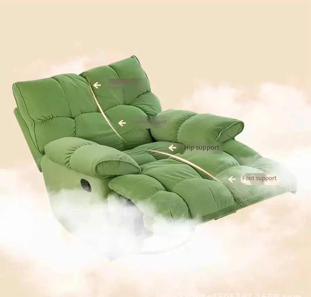 Factory Wholesale Modular Office Sofa Smart Fabric Sofa Fabric Rotating Lazy Lounge Leisure Single Sofa