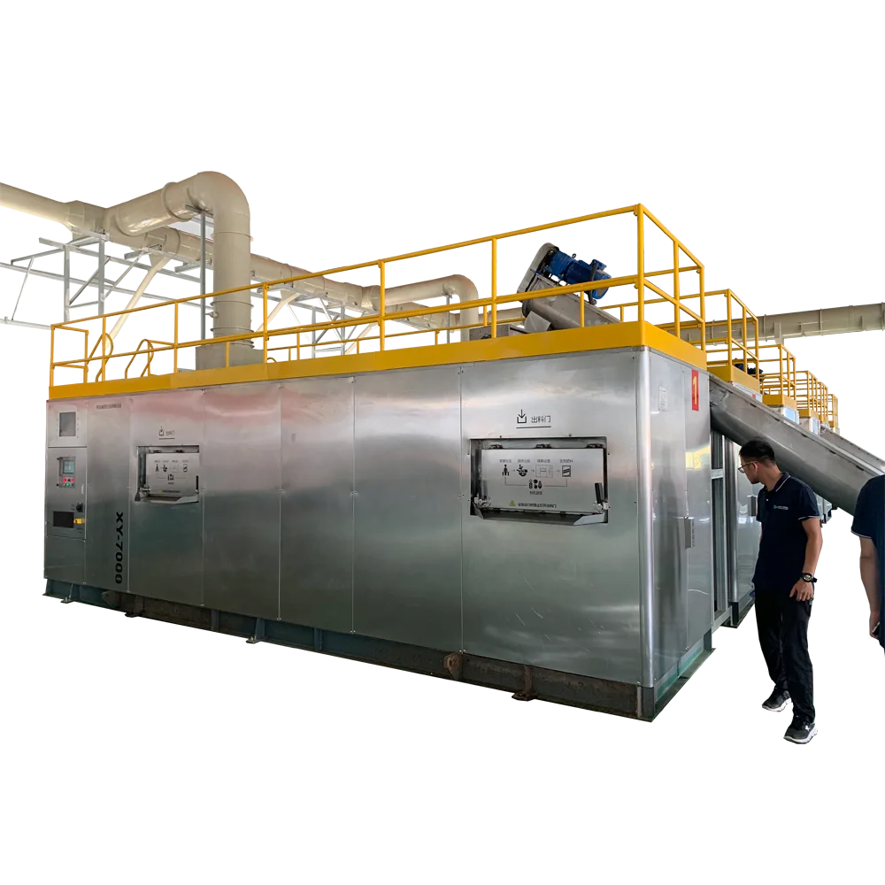 aerobic composting machine convert food waste to fertilizer