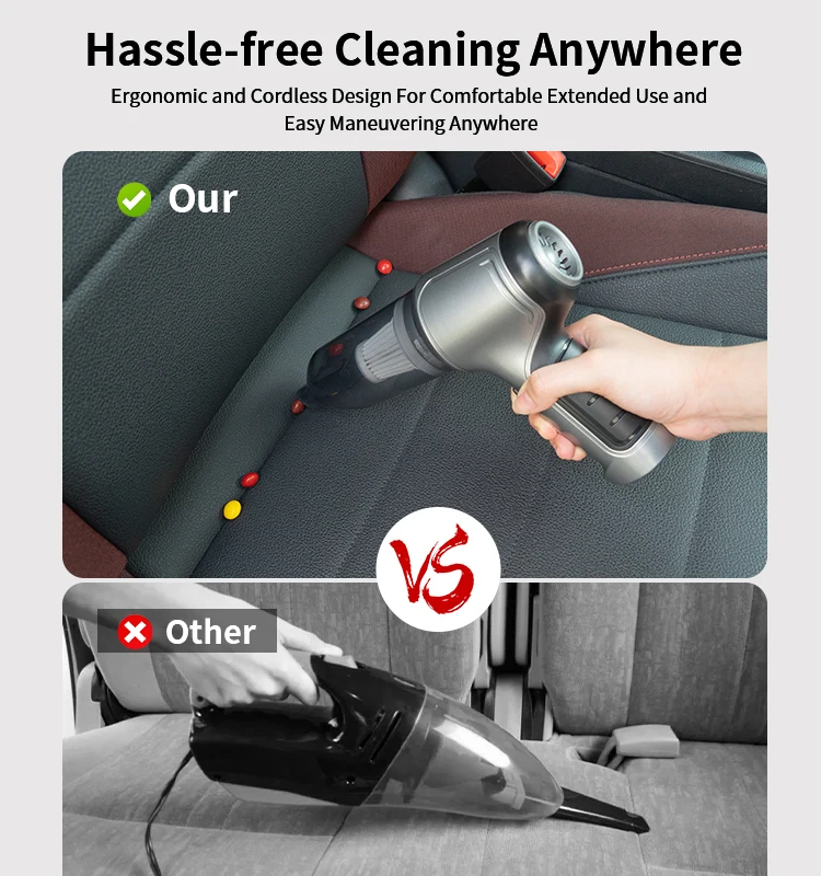 9000pa 12000pa Wireless Car Vacuum Cleaner 120W Blowing Suction Dual Use Portable High Power Vacuum Home Mini Car Vacuum Cleaner