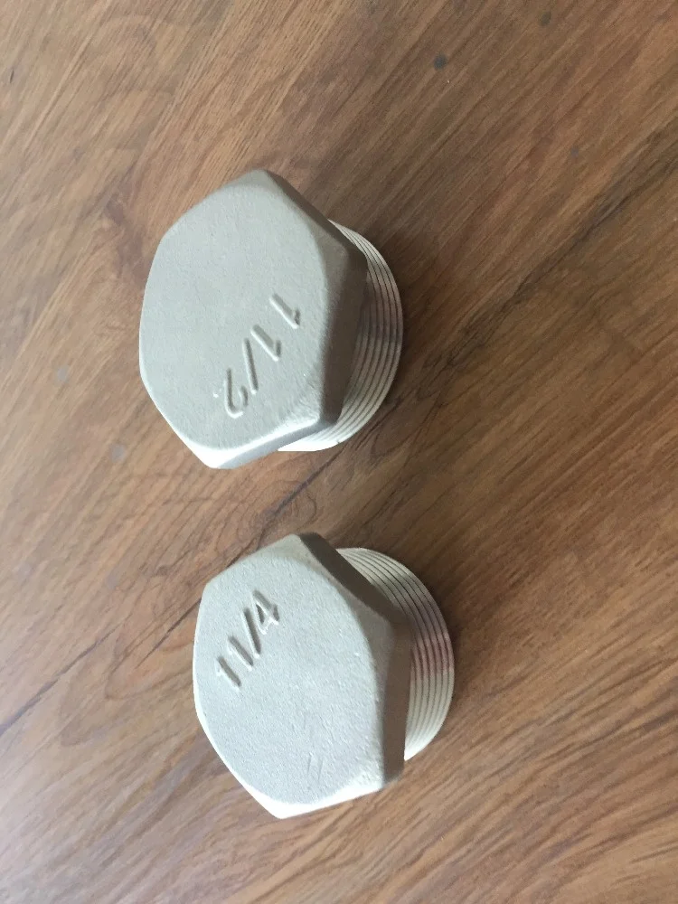 S7108 brass fitting MALECAP NICKEL PLATED BSP THREAD FOR hpb57-3 BRASS