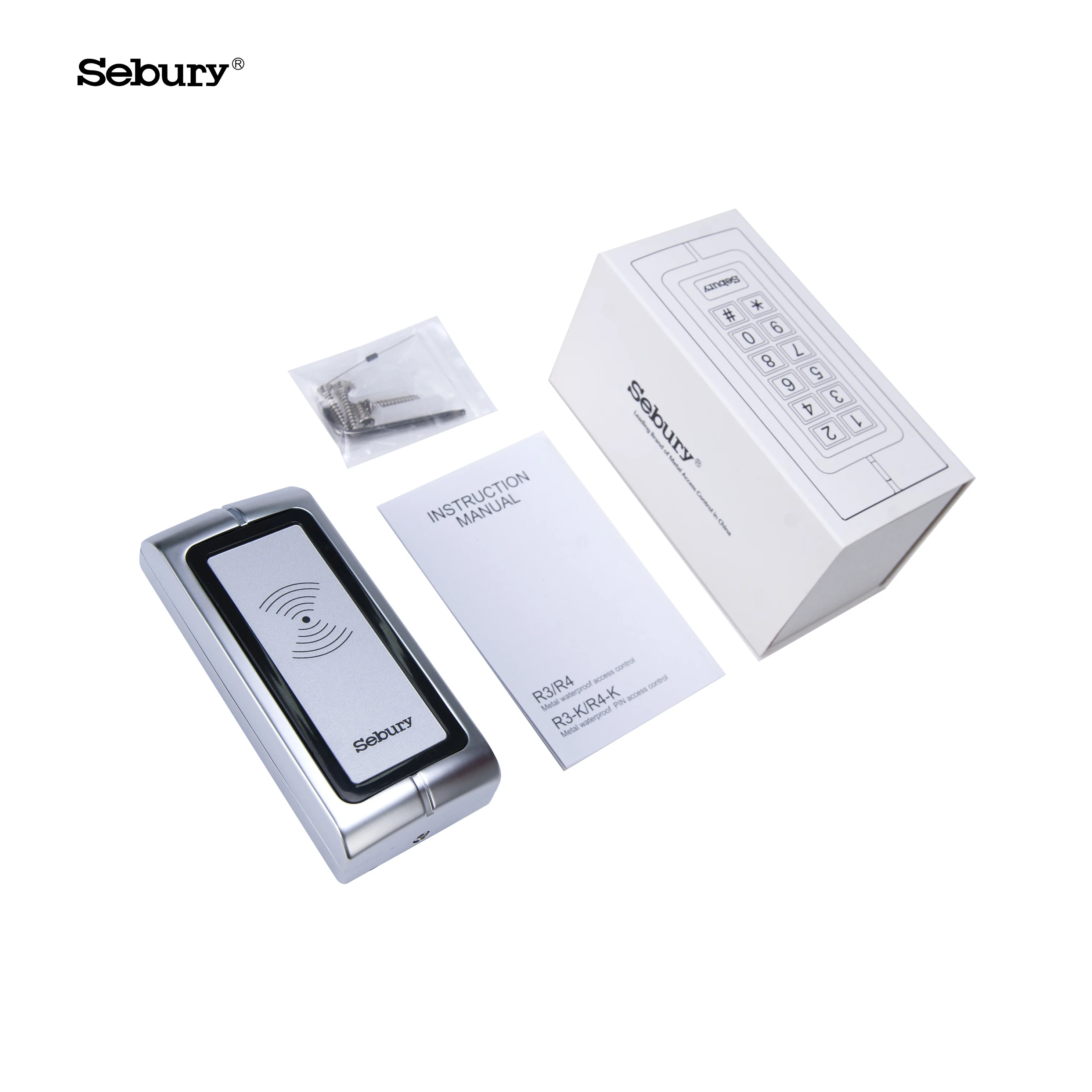 Sebury тонкий тип IP68 металлический корпус R4 RFID 125 кГц Wiegand считыватель карт для системы контроля