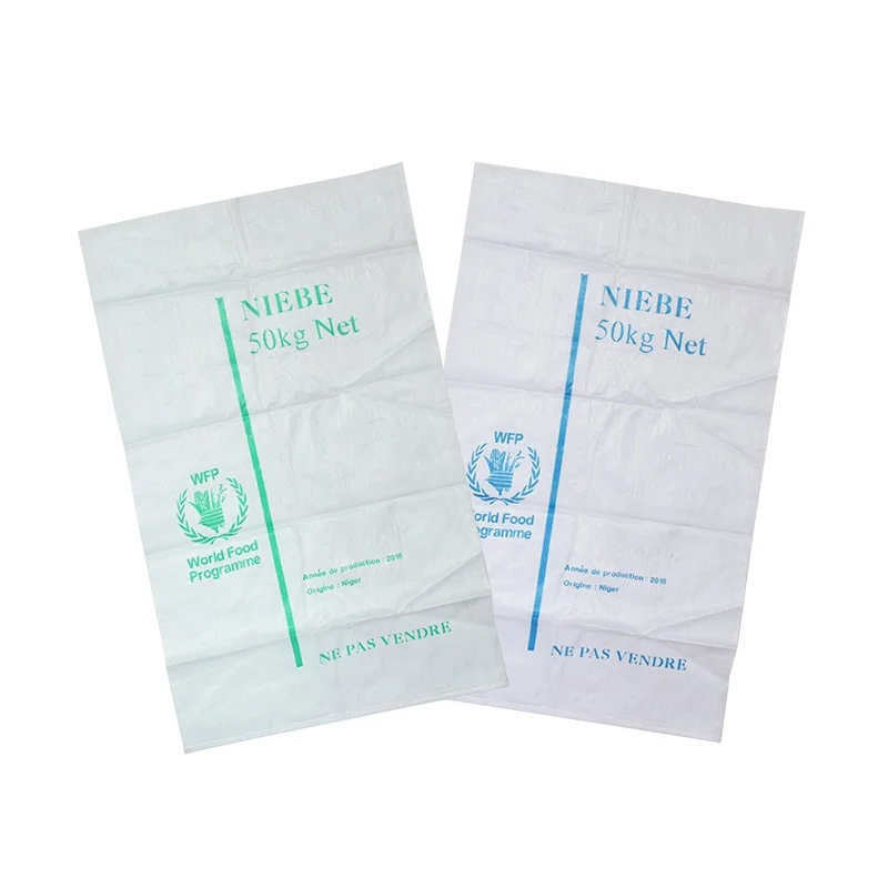 Recycled PP Woven Polypropylene cheap Plastic Grain Sack Bags 50kg