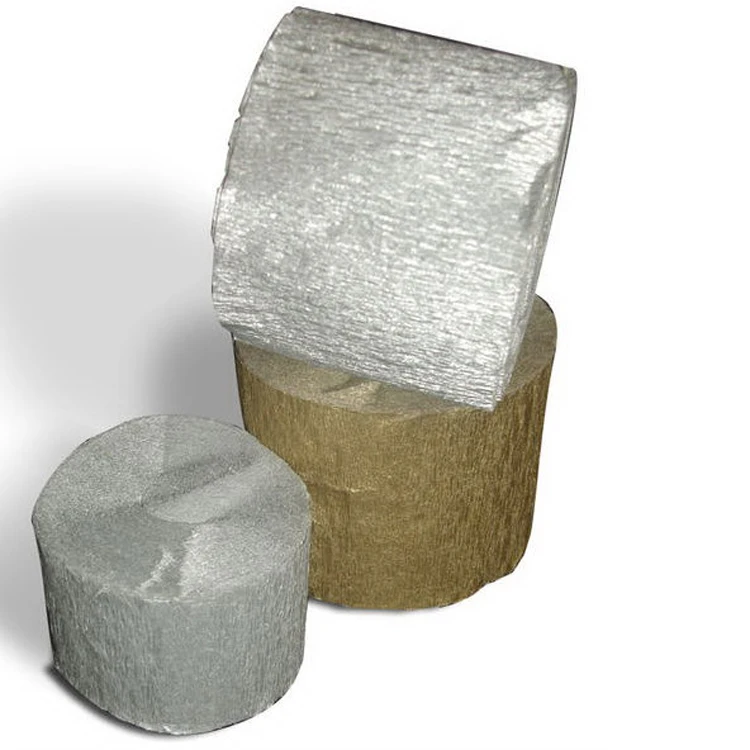 Hot Sale Cheap Metallic party crepe streamers for party and events Decoration