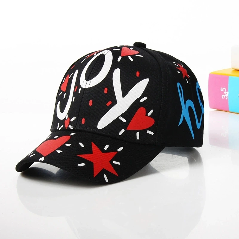 2021sunscreen baseball cap parent-child hat personality street dance graffiti hip-hop cap