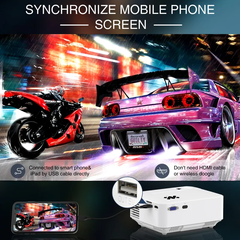 mini projector mount wall with Synchronize Mobile Phone mini projector native 1080p outdoor