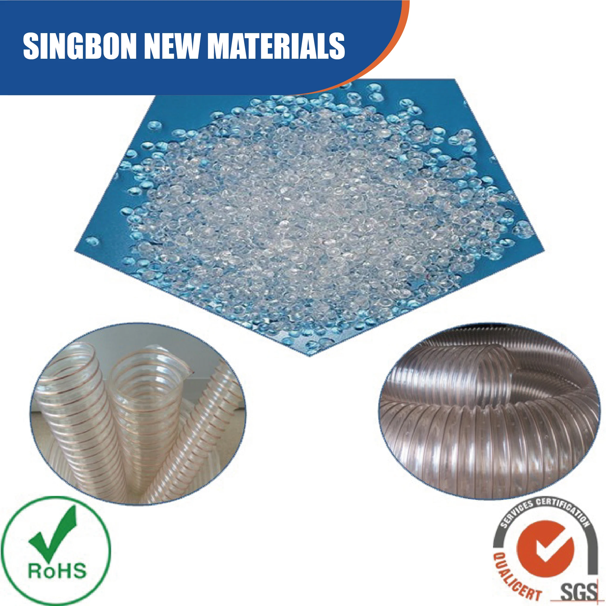 tpu for pneumatic tube hardness 95A 98A  tpu resin