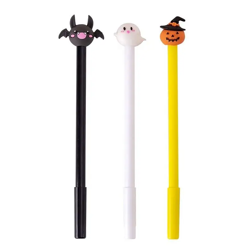 Factory Cheap Holiday Halloween Cartoon Multiple Styles Neutral 0.5MM Black Blue Ink Color Students Gel Pen