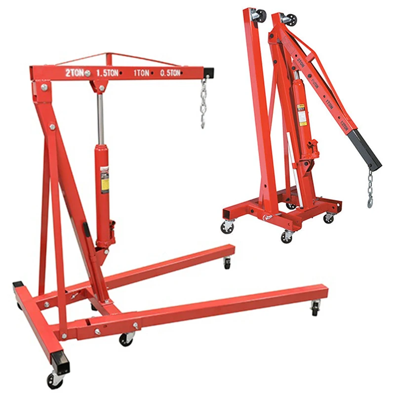 New Type Small Lifting Engine Hoists 2Ton Folding Hydraulic Workshop Crane