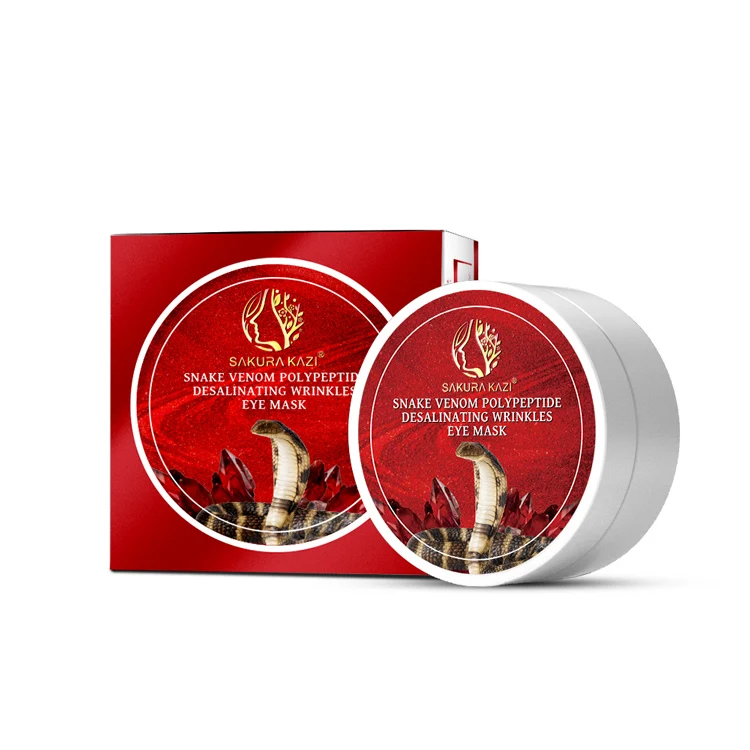 
60pcs Snake venom polypeptide light pattern eye mask patchremove dark circles Hydrating and firming eye patches 