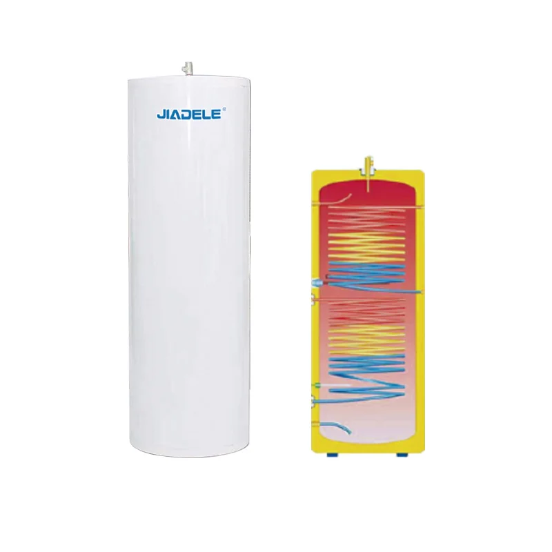 JIADELE China Manufacturer water tank Storage Solar Hot Water Storage Heater Tank With one or two Coil