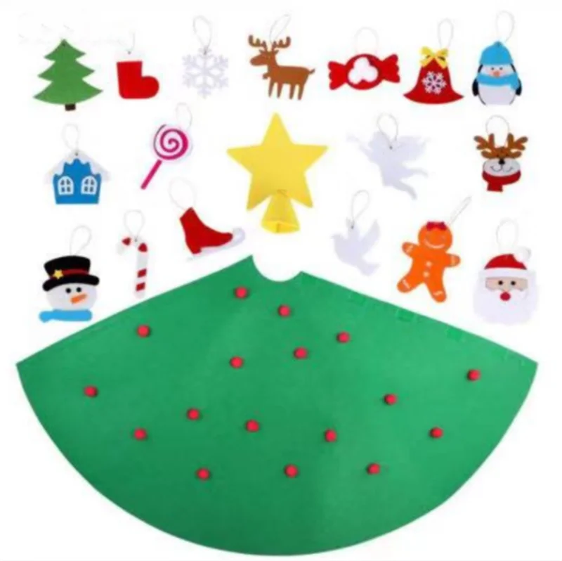 
handmade luxury collapsible mini felt christmas tree 