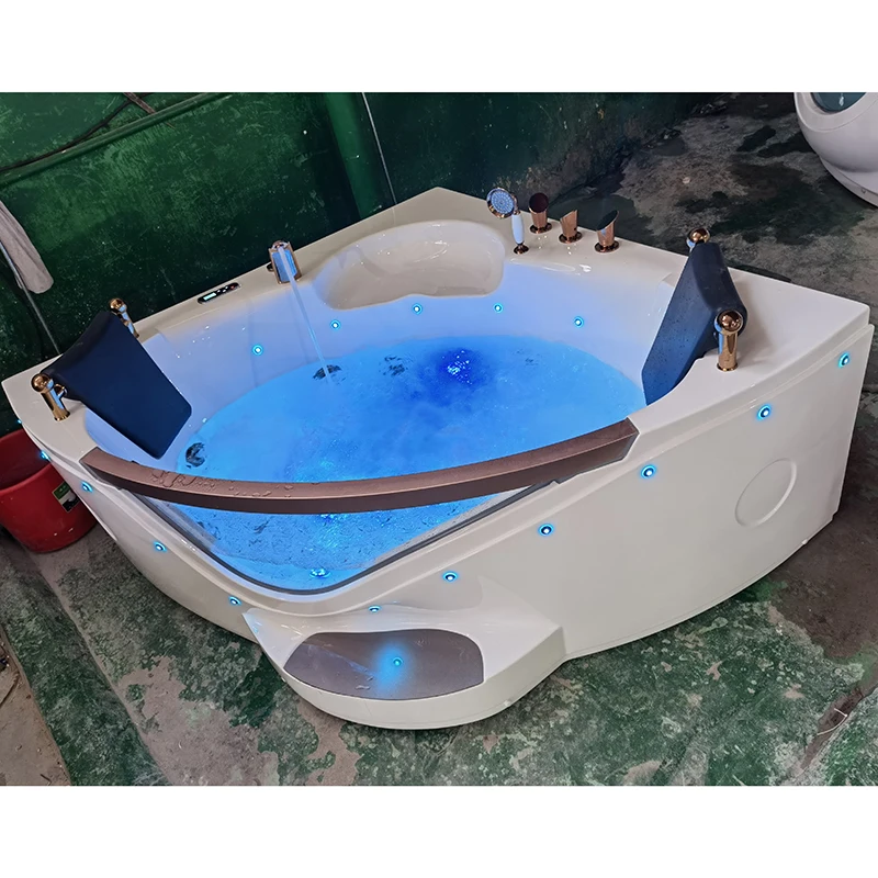 Faucet White Bathroom Modern Bathtub Freestanding Model Shenzhen Rose Gold Solenoid Bathtub Control Box Model Design Drainer