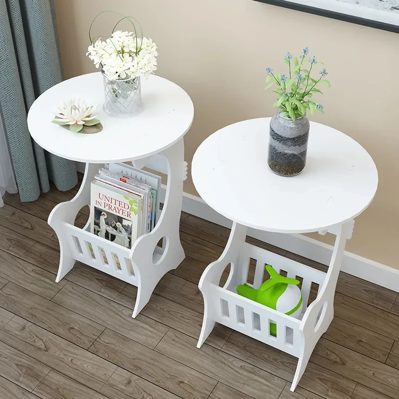 Nordic Simple Plastic Bedside Table for Bedroom & Living Room Use Serving as Coffee Table Sofa Side Table Small Storage Cabinet
