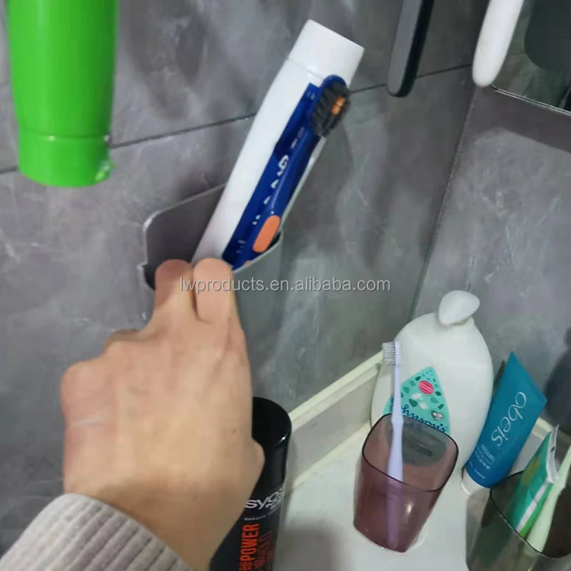 Wall Mounted Multi-Functional Office Home Household Hotel Pen Brush Remote Control Cellphone Charging Organizer Storage Holder