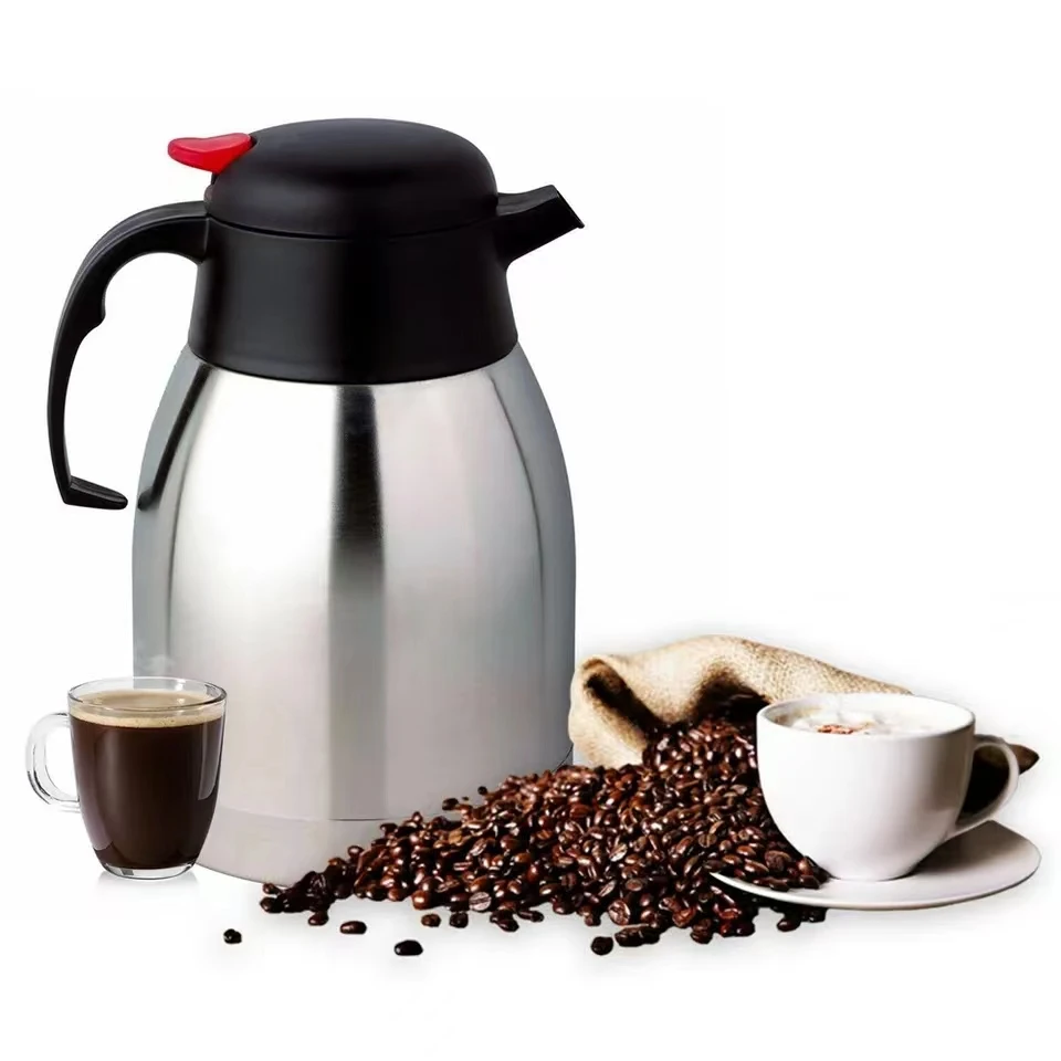 Insulation Double Wall 1.2L/1.5L/2.0L/2.5L Thermos Stainless Steel Coffee Pots Vacuum Jug Thermal Flask