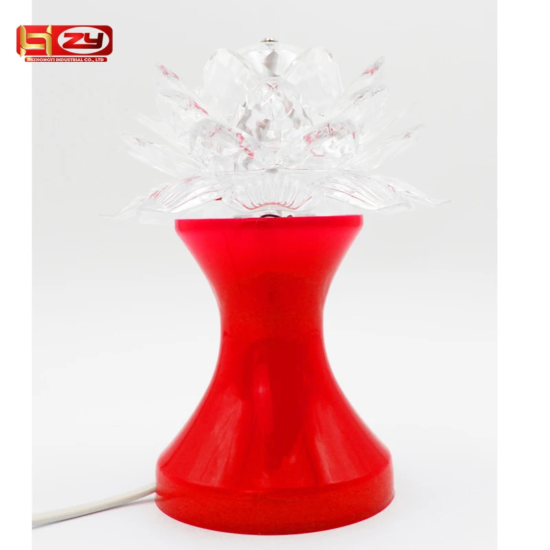 Buddhism Religion Belief Blue Lotus Colorful Revolving Light Stage Holiday Decoration Dj Par Smart System Lighting Lamp